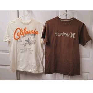 Aeropostale & Hurley T-Shirts Men's Size: Medium Short Sleeve Lot Of 2